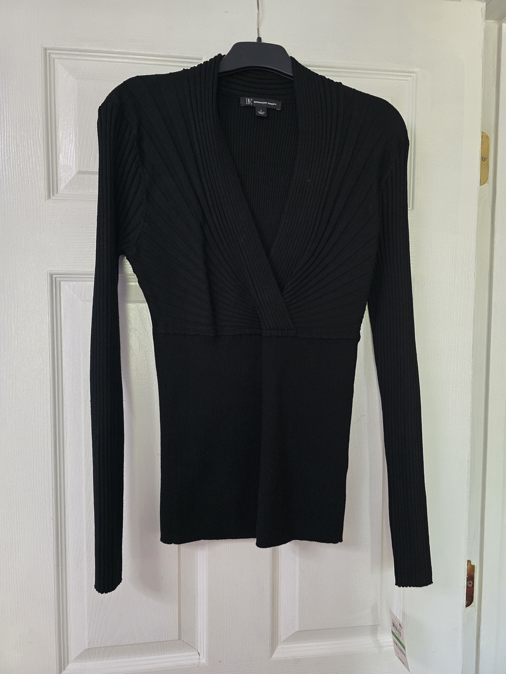 NWT- INC. Black Rayon Sweater